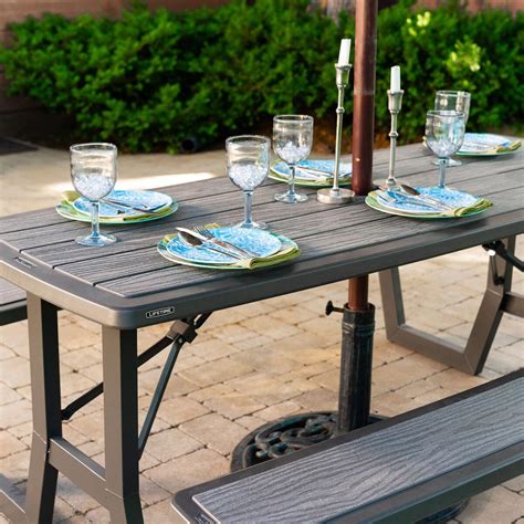 6' lifetime folding picnic table|lifetime picnic tables folding costco.